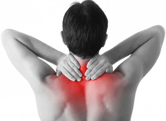 Nackenschmerzen können die Ursache für Osteochondrose sein